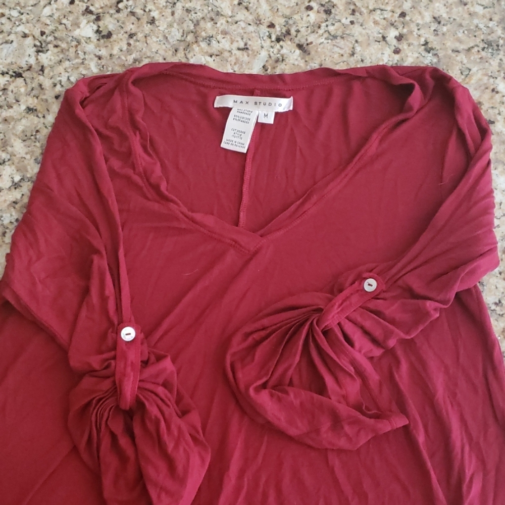Burgundy Max Studio top